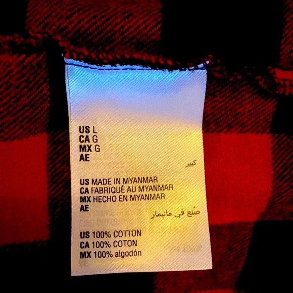 Club Room Red & Black Checkered Button-Down Shirt – Size L - Picture 3 of 11